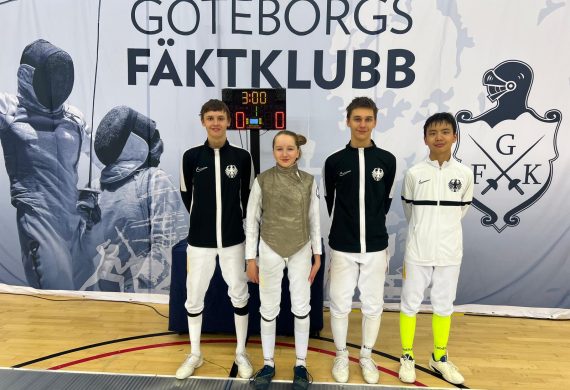 Gruppenbild Fechten U17 Göteburg