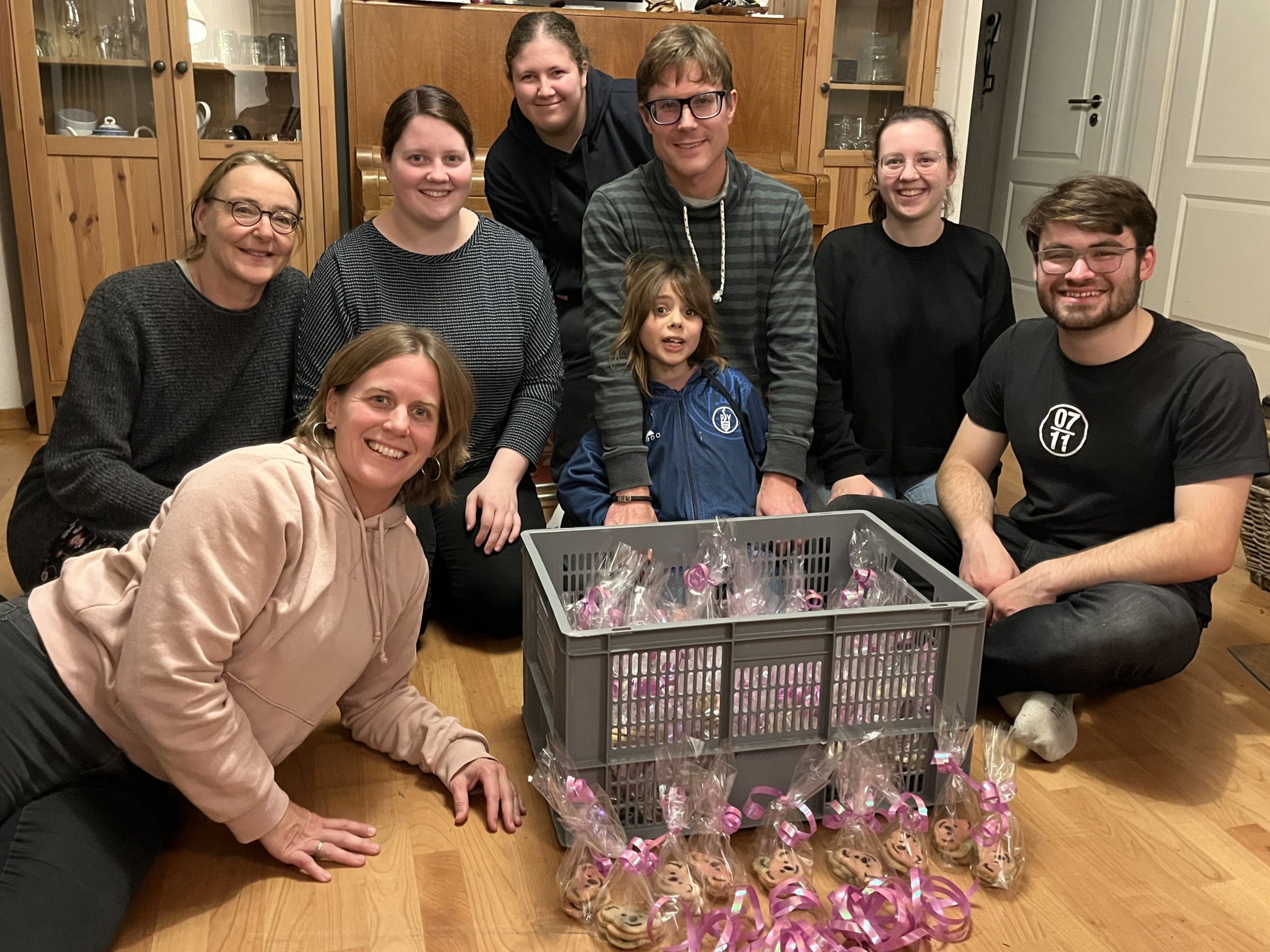 Gruppenbild er PSV Koalas mit ihren gebackenen Plätzchen