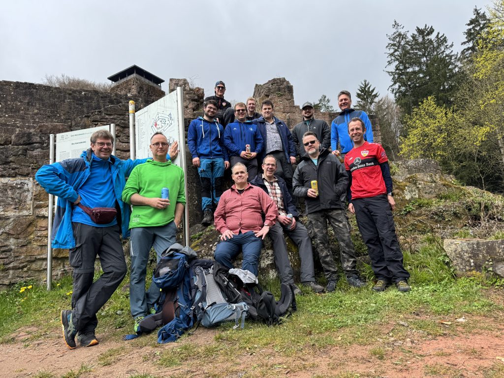 Gruppenfoto der Osterwanderungsteilnehmer